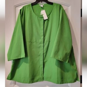🆕️Silhouette green tunic blouse 22W